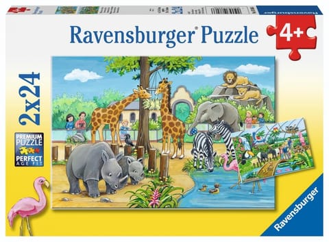 ⁨Puzzle 2x24 Welcome to the Zoo⁩ w sklepie Wasserman.eu