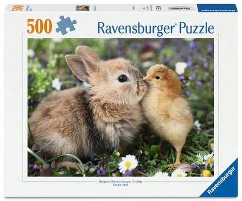⁨Puzzle 500 Rabbit and chick⁩ w sklepie Wasserman.eu