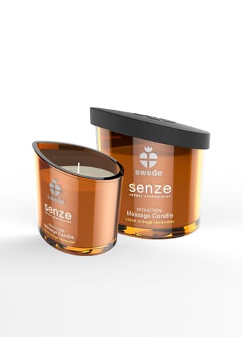 ⁨Swede Senze Massage Candle Seduction 150ml - świeca do masażu, goździk i pomarańcza⁩ w sklepie Wasserman.eu