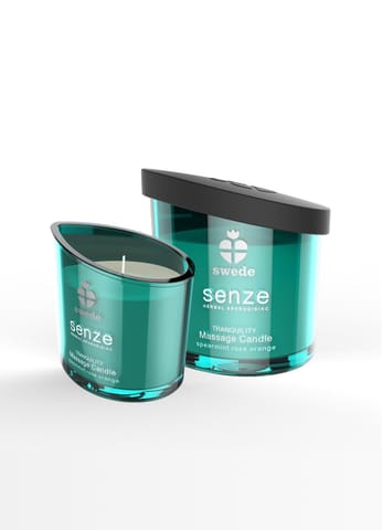 ⁨Swede Senze Tranquility Świeca do masażu 150ml mięta roża pomarańcza⁩ w sklepie Wasserman.eu