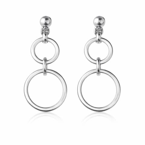⁨Circle-and-wheel earrings (P15/RTM/18AG)⁩ at Wasserman.eu