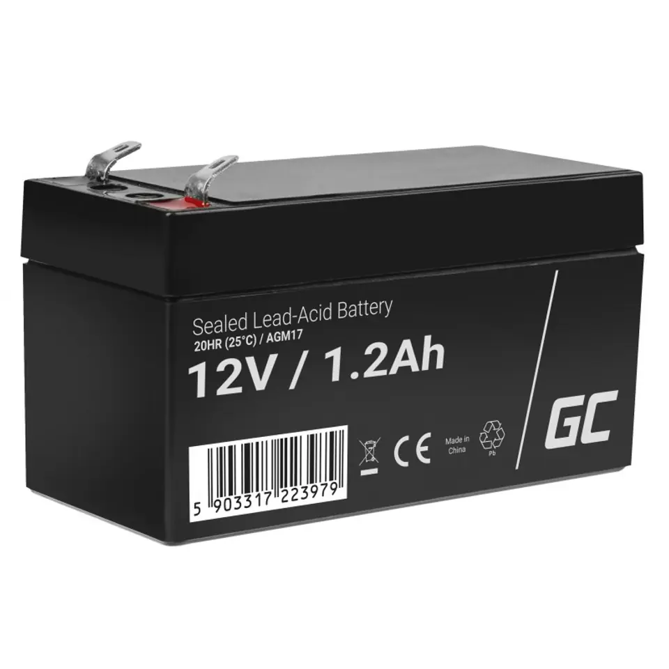 ⁨Green Cell AGM17 UPS battery Sealed Lead Acid (VRLA) 12 V 1.2 Ah⁩ at Wasserman.eu