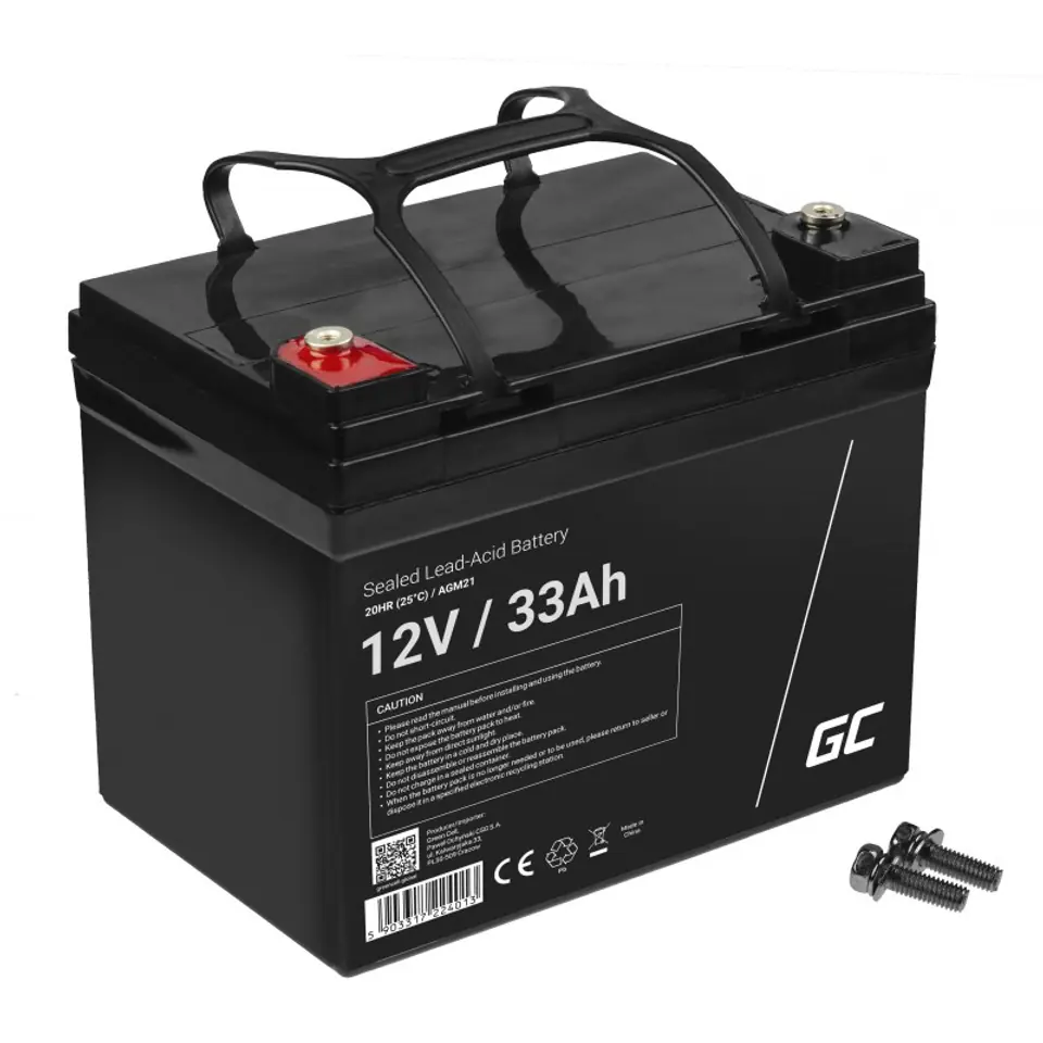 ⁨Green Cell AGM21 UPS battery Sealed Lead Acid (VRLA) 12 V 33 Ah⁩ at Wasserman.eu