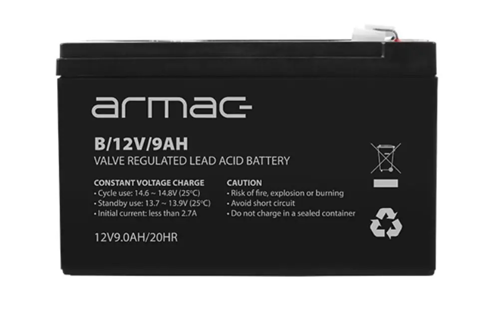 ⁨AKUMULATOR DO UPS 12V/9AH UNIWERS. ARMAC B/12V/9AH⁩ w sklepie Wasserman.eu