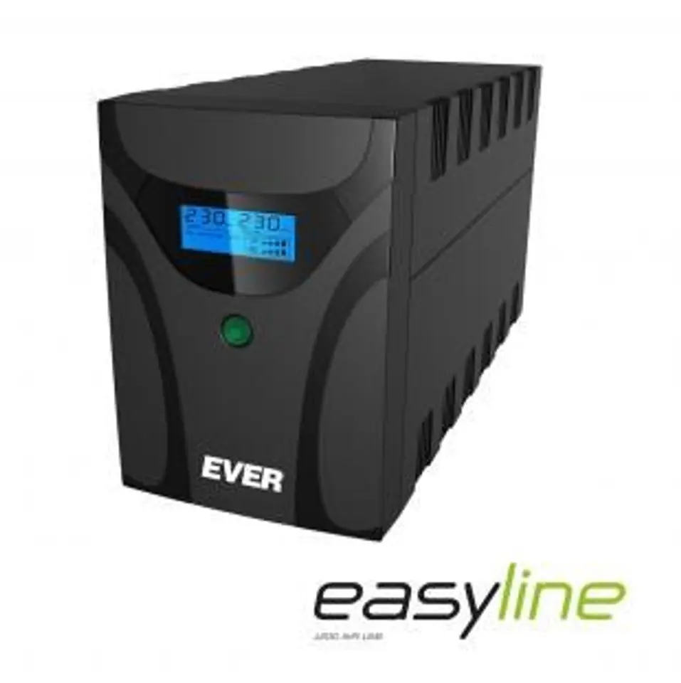 ⁨Ever EASYLINE 1200 AVR USB Line-Interactive 1.2 kVA 600 W 4 AC outlet(s)⁩ at Wasserman.eu