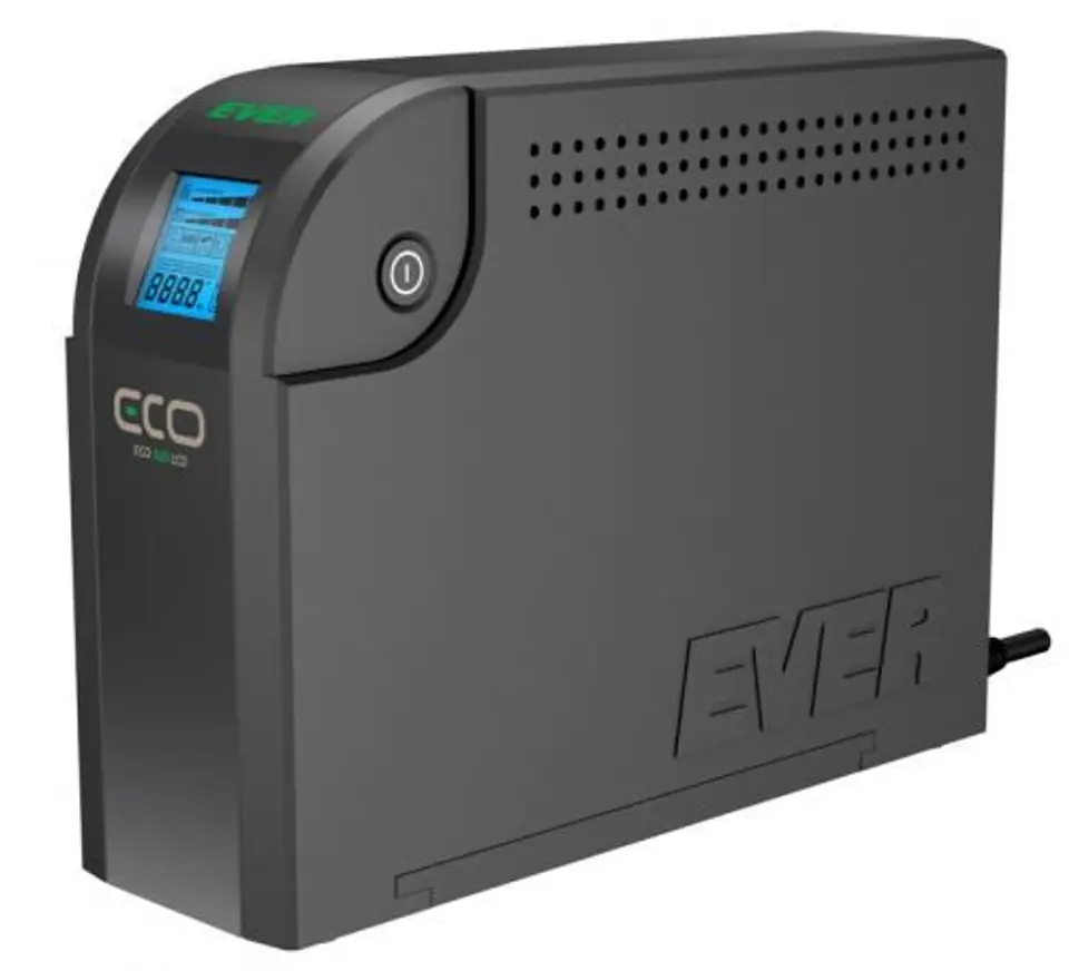⁨Zasilacz UPS Ever Eco 500 LCD T/ELCDTO-000K50/00 (500VA)⁩ w sklepie Wasserman.eu
