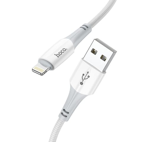 ⁨Kabel USB A do Lightning Hoco 2,4A 1 m X70 biały⁩ w sklepie Wasserman.eu