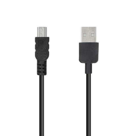 ⁨Kabel USB A do Mini USB (navi / kamera) 2 m czarny⁩ w sklepie Wasserman.eu