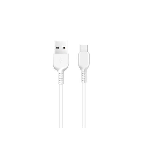 ⁨Kabel USB A do USB C Hoco 2,4A 1 m X20 biały⁩ w sklepie Wasserman.eu