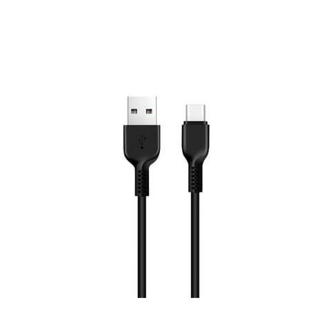 ⁨Kabel USB A do USB C Hoco 2,4A 2 m X20 czarny⁩ w sklepie Wasserman.eu