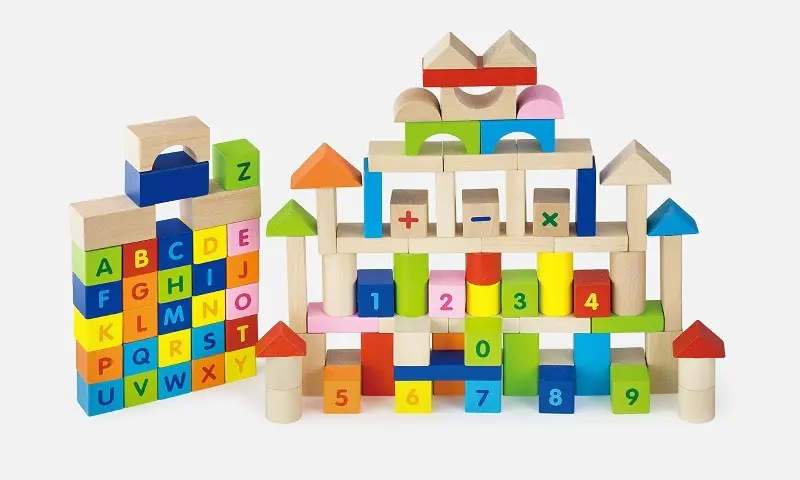 Viga 50288 Bricks 100 elements - letters, numbers at Wasserman.eu
