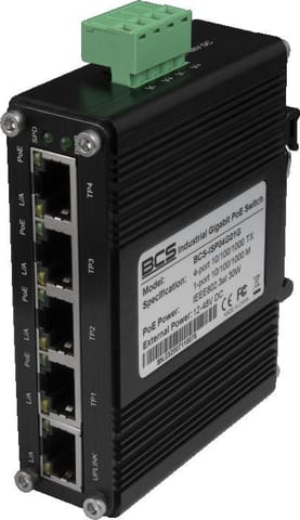 ⁨Switch PoE BCS UNIVERSAL BCS-ISP04G01G⁩ w sklepie Wasserman.eu