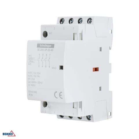 ⁨Stycznik modułowy SC201 2P 25A TYP 04 (0NO + 4NC) SCHELINGER⁩ w sklepie Wasserman.eu