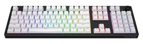 ⁨Klawiatura dla graczy Hator Skyfall 100 Wireless biało-czarna⁩ w sklepie Wasserman.eu