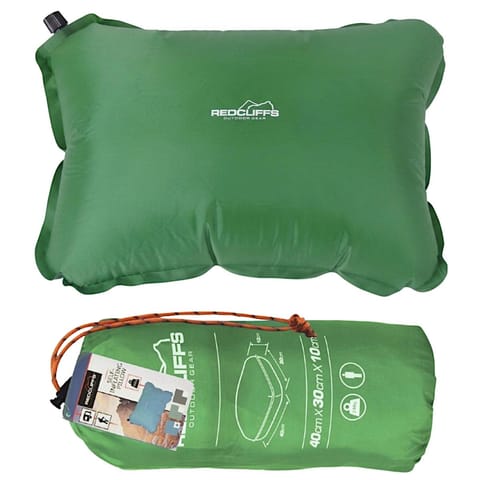 ⁨PODUSZKA TURYSTYCZNA PODRÓŻNA SAMOPOMUJĄCA 40X30CM ZIELONA REDCLIFFS⁩ w sklepie Wasserman.eu