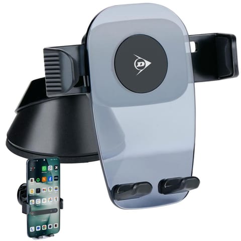 ⁨UCHWYT NA TELEFON DO SAMOCHODU OBRACANY 360 STOPNI 2 SPOSOBY MONTAŻU DUNLOP⁩ w sklepie Wasserman.eu