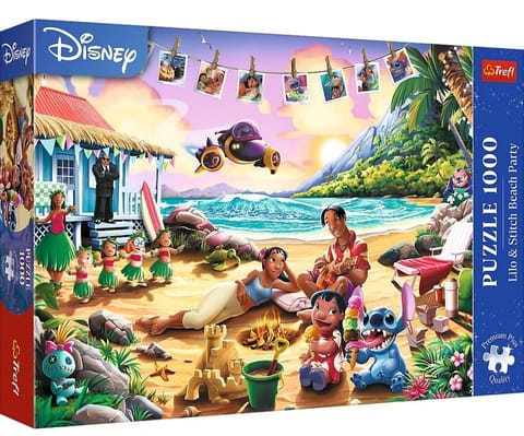 ⁨Puzzle 1000 Lilo&Stitch Impreza na plaży TREFL⁩ w sklepie Wasserman.eu