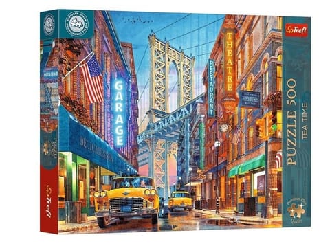 ⁨Puzzle 500 Tea Time: Widok na Manhattan TREFL⁩ w sklepie Wasserman.eu