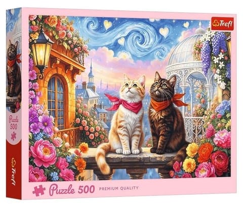 Puzzle 500 Zakochane mruczki TREFL w sklepie Wasserman.eu