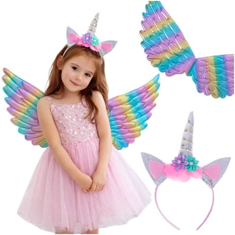 ⁨Costume, Unicorn Outfit, Wings, Headband⁩ at Wasserman.eu