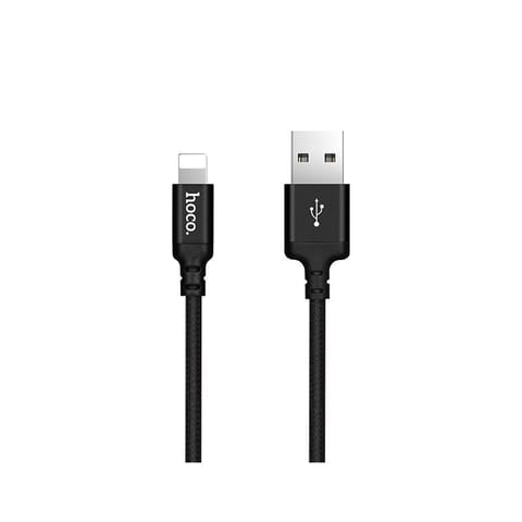 ⁨Kabel USB A do Lightning Hoco 2A 2 m X14 czarny⁩ w sklepie Wasserman.eu