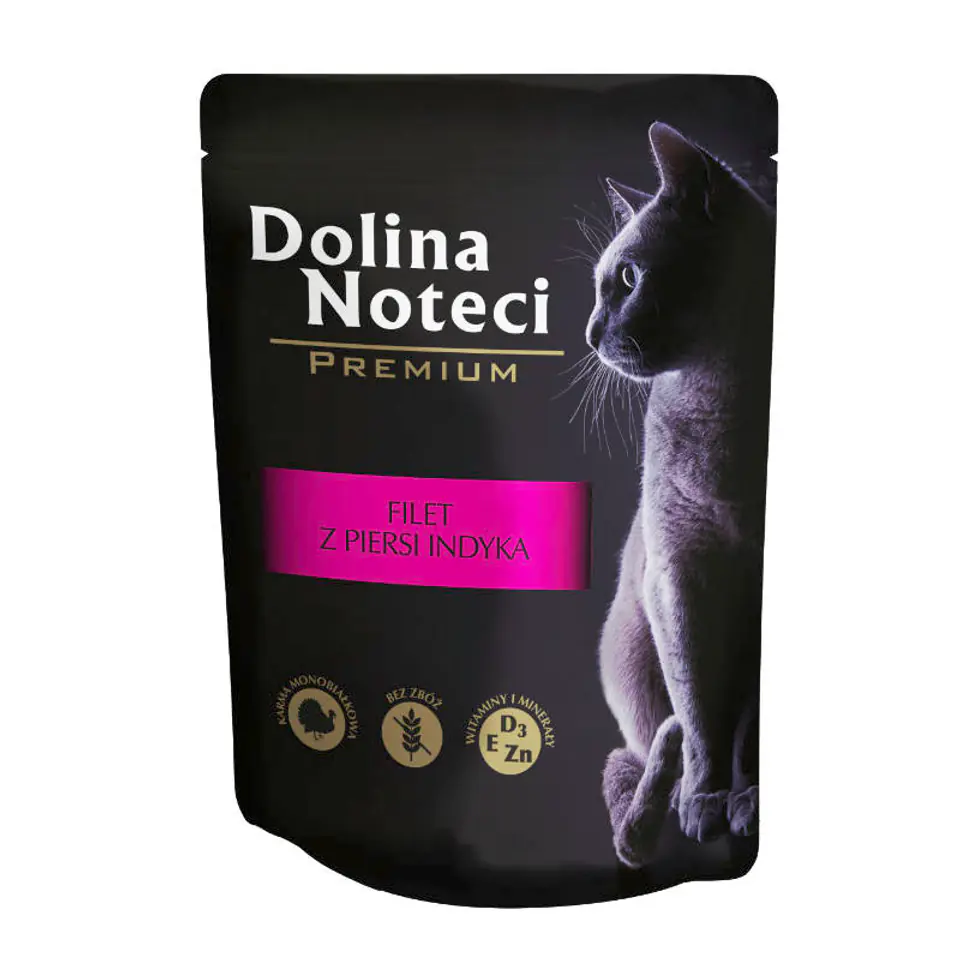 DOLINA NOTECI Filet z piersi z indyka dla kotów saszetka 85g w sklepie Wasserman.eu