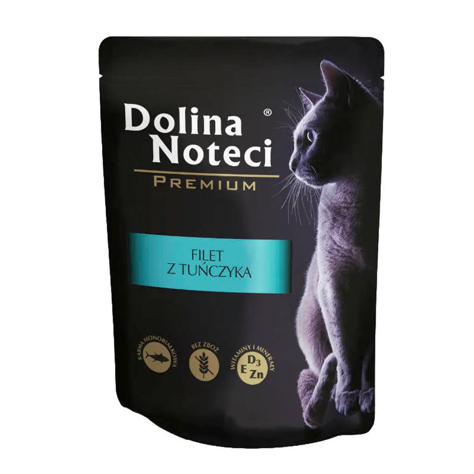 ⁨DOLINA NOTECI Premium Tuna fillet in sauce - wet cat food - 85 g⁩ at Wasserman.eu