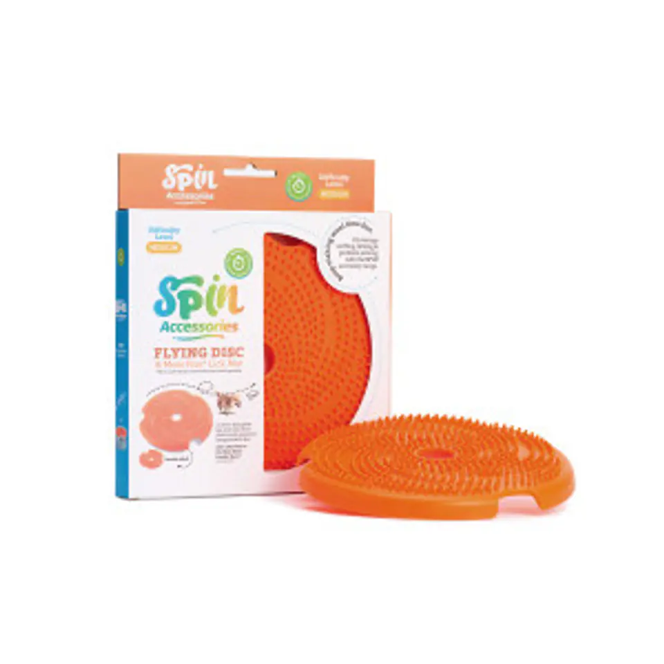 ⁨PDH SPIN LICK FRISBEE ORANGE MEDIUM miska interaktywna [PDHF203]⁩ w sklepie Wasserman.eu