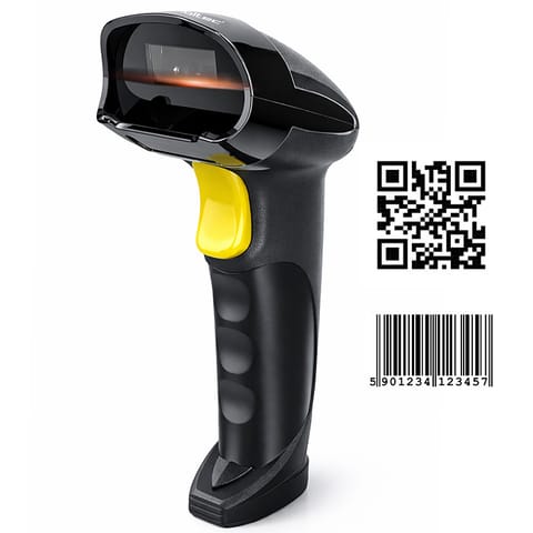 ⁨Qoltec 50856 Wireless barcode scanner 1D 2D | 2.4GHz⁩ at Wasserman.eu