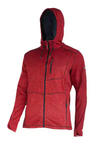 ⁨Sweatshirt with hood and zipper red, "2xl", ce, lahti⁩ at Wasserman.eu