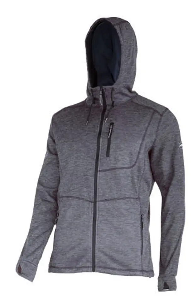 ⁨Sweatshirt with hood and zipper gray, "3xl",ce,lahti⁩ at Wasserman.eu