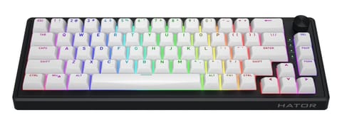 ⁨Klawiatura dla graczy Hator Skyfall 65 Wireless biało-czarna⁩ w sklepie Wasserman.eu