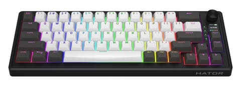 ⁨Klawiatura dla graczy Hator Skyfall 65 PRO Wireless szaro-czarna⁩ w sklepie Wasserman.eu