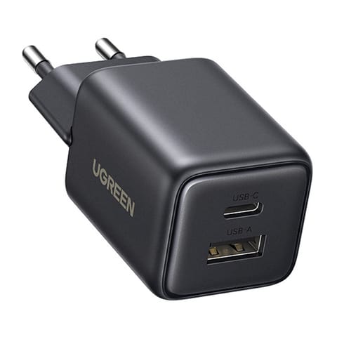 ⁨Ładowarka sieciowa Ugreen X514 USB + USB-C, GaN, 20W (czarna)⁩ w sklepie Wasserman.eu