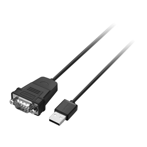 ⁨Kabel USB do DB9 / RS-232 Ugreen CR104 3m (czarny)⁩ w sklepie Wasserman.eu