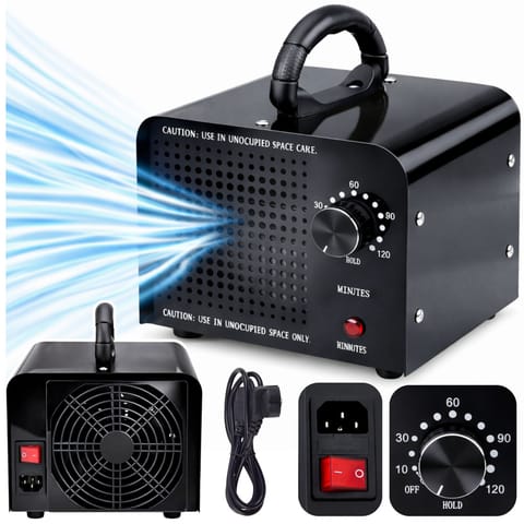 ⁨Generator Ozonu LEAN 155W 60000 MG Ozonator Do Pomieszczeń Samochodu Timer⁩ w sklepie Wasserman.eu