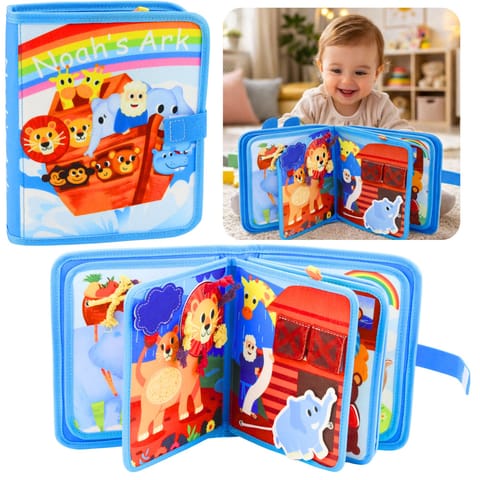 ⁨Książeczka Edukacyjna Sensoryczna Filcowa 3D Arka Noego Zwierzęta⁩ w sklepie Wasserman.eu