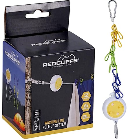 ⁨LINKA TURYSTYCZNA NACIĄG Z KLAMERKAMI REDCLIFFS⁩ w sklepie Wasserman.eu