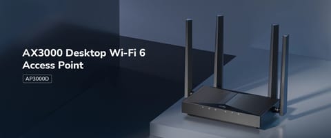 ⁨ROUTER AP3000D Wi-Fi 6 2.4 GHz, 5 GHz 574 Mb/s + 2402 Mb/s CUDY⁩ w sklepie Wasserman.eu
