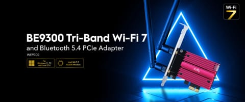 ⁨WE9300 ether adapt PCI-E WiFi 7 BE9300⁩ at Wasserman.eu