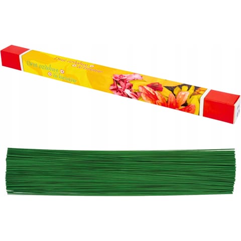 ⁨Druty florystyczne zielone 1mm x ok.40cm 1kg DA-1657 ALIGA⁩ w sklepie Wasserman.eu