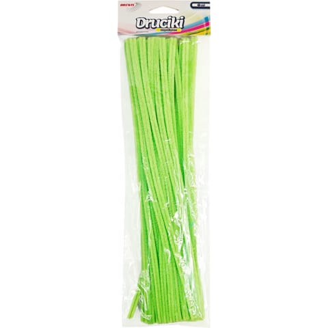 ⁨Druciki kreatywne DR30 jaskrawy zielony 40szt. BREWIS⁩ w sklepie Wasserman.eu