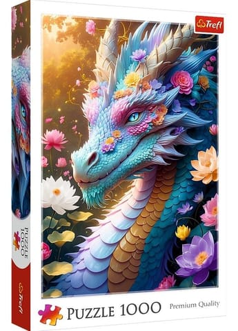 ⁨Puzzle 1000 Kolorowy smok TREFL⁩ w sklepie Wasserman.eu