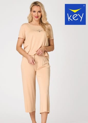 ⁨PIŻAMA KEY LNS-771 A26 (kolor MORELOWY, rozmiar S)⁩ w sklepie Wasserman.eu