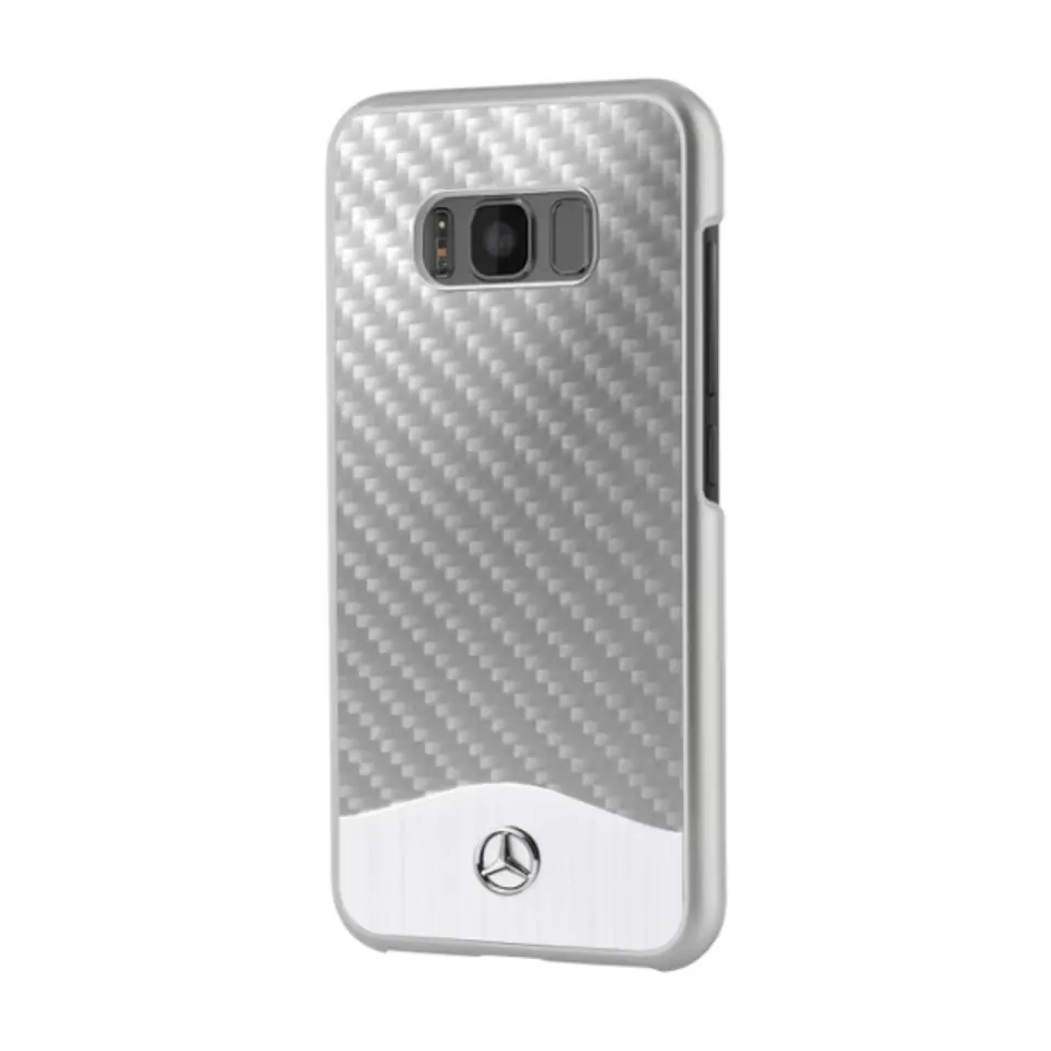 ⁨Mercedes MEHCS8LCACSI S8 Plus G955 silve r/srebrny hard case carbon⁩ w sklepie Wasserman.eu