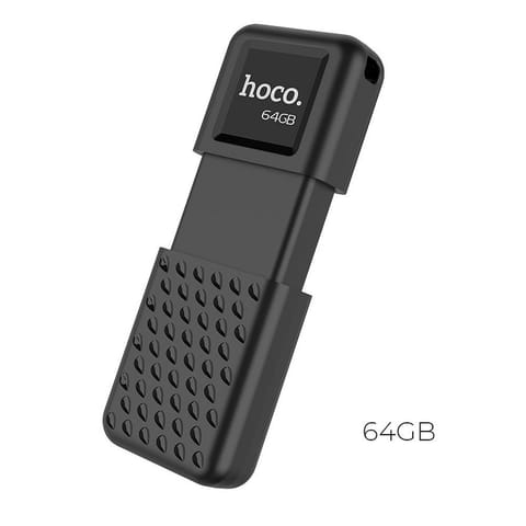⁨Pendrive 64GB USB 2.0 (USB A) Hoco UD6 czarny⁩ w sklepie Wasserman.eu