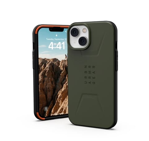 ⁨UAG Civilian - protective case for iPhone 14 Plus compatible with MagSafe (green)⁩ at Wasserman.eu