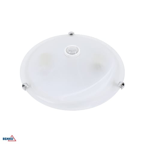 ⁨Plafoniera TAZAN Z CZUJ. PODCZER. 2X40W E27 IP20 sztkło+STAL+PLASTIK⁩ w sklepie Wasserman.eu