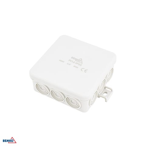 ⁨Puszka Instalacyjna natynkowa 85x85x36.5MM IP55 12P JASNOSZARA⁩ w sklepie Wasserman.eu