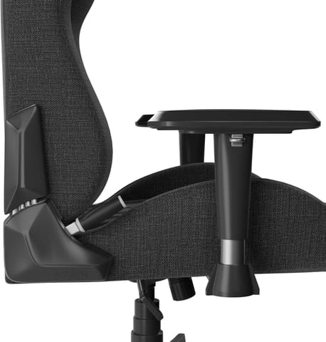 ⁨Fotel gamingowy Hator Darkside 3M Fabric czarny⁩ w sklepie Wasserman.eu